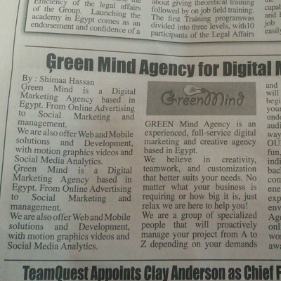 Green Mind Agency in Gitex with Allam Rakmy News Paper