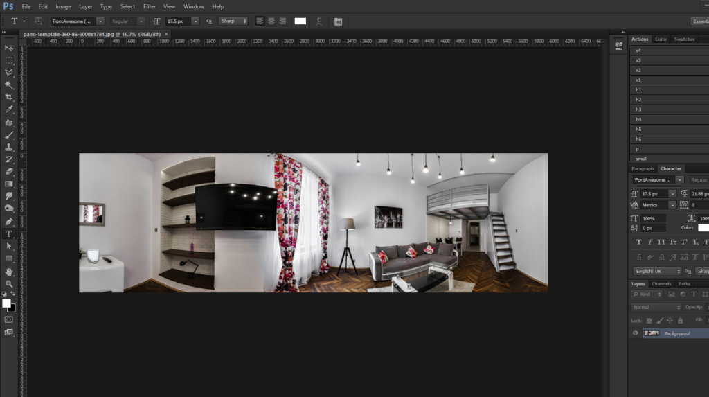 Open Photoshop with the psd above after you download it