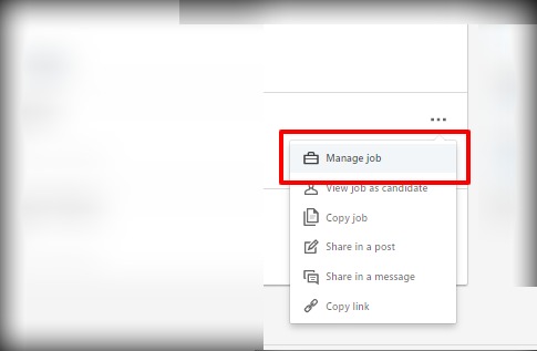 select the job and click view jobs