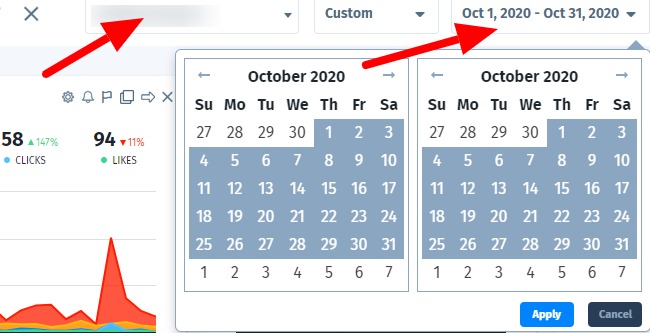 select the client name and dates