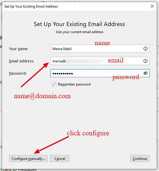 add name - email - password