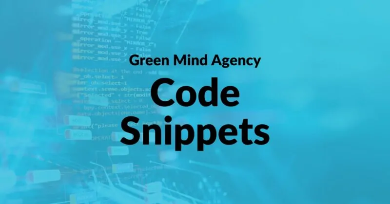 Code Snippets