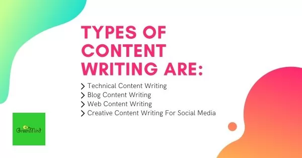 Types Of Content Writing