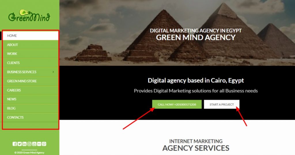 Digital Marketing Agency website