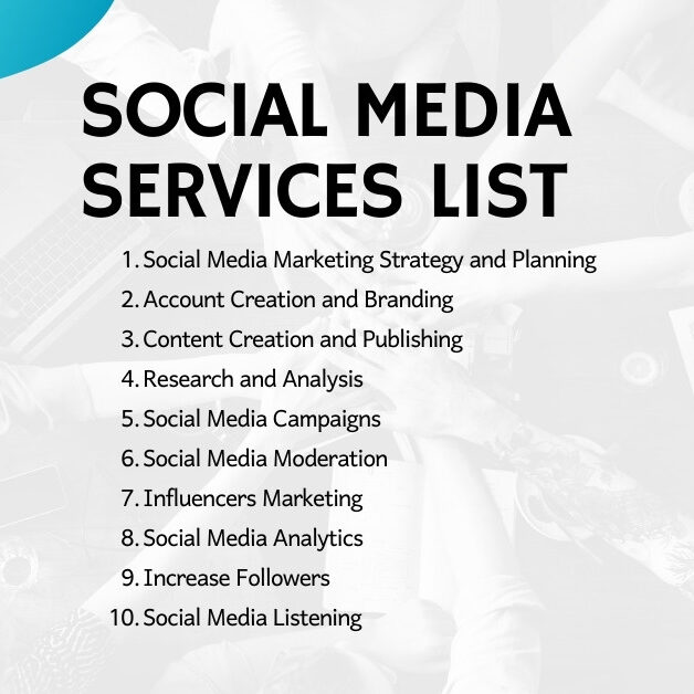 Social Media Services List
