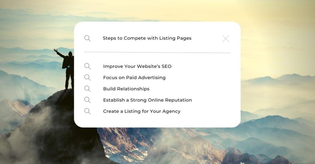 Steps to Compete with Listing Pages